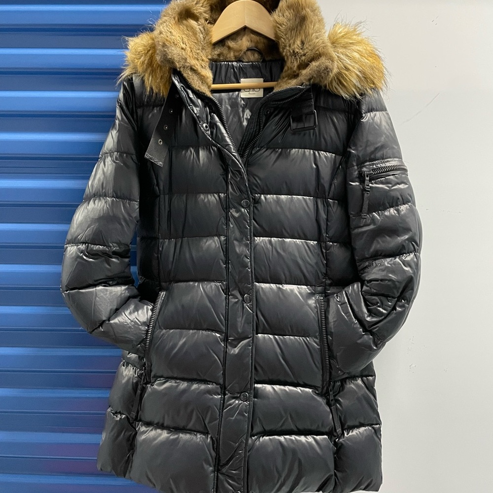 S13 Chelsea double faux fur hood down puffer